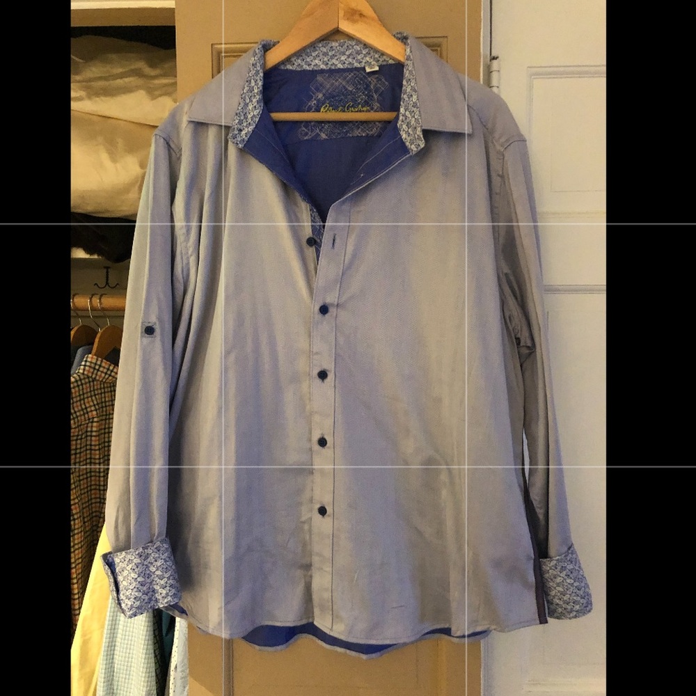 Robert graham blue button down
